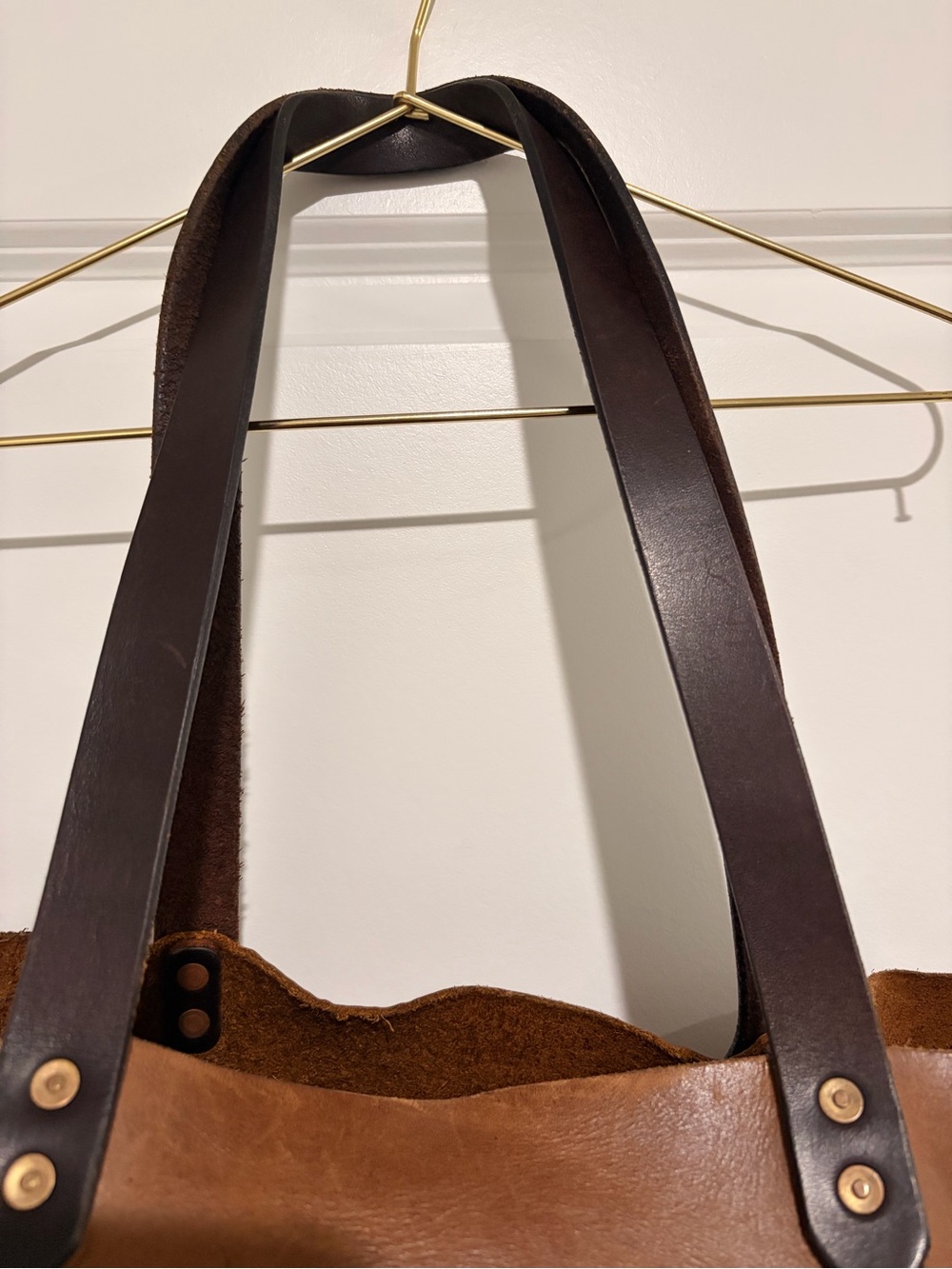 River City Classic Brown Leather Tote Bag - Picture 6 of 9